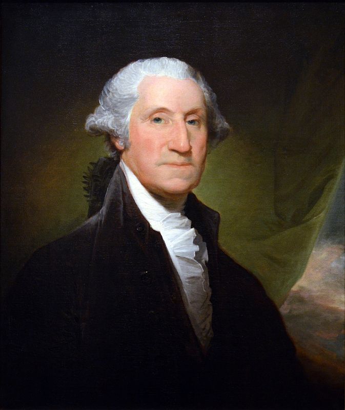 753 George Washington - Gilbert Stuart 1795 - American Wing New York Metropolitan Museum of Art